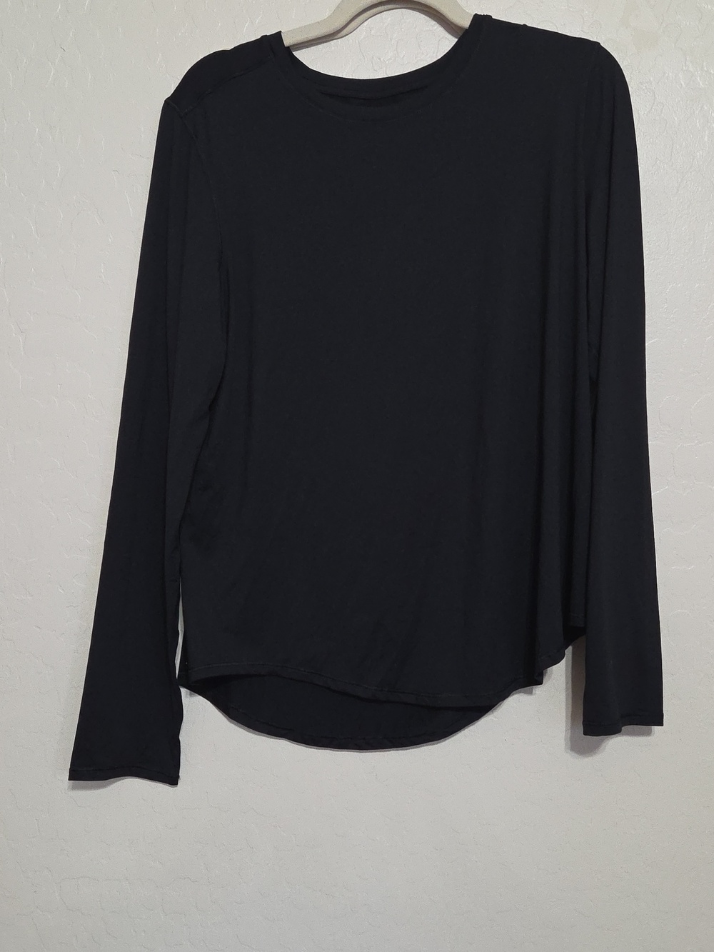 CRZ YOGA Long Sleeve Crewneck Top in Black